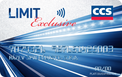CCS Limit Exclusive tankovací karta s odloženou splatností