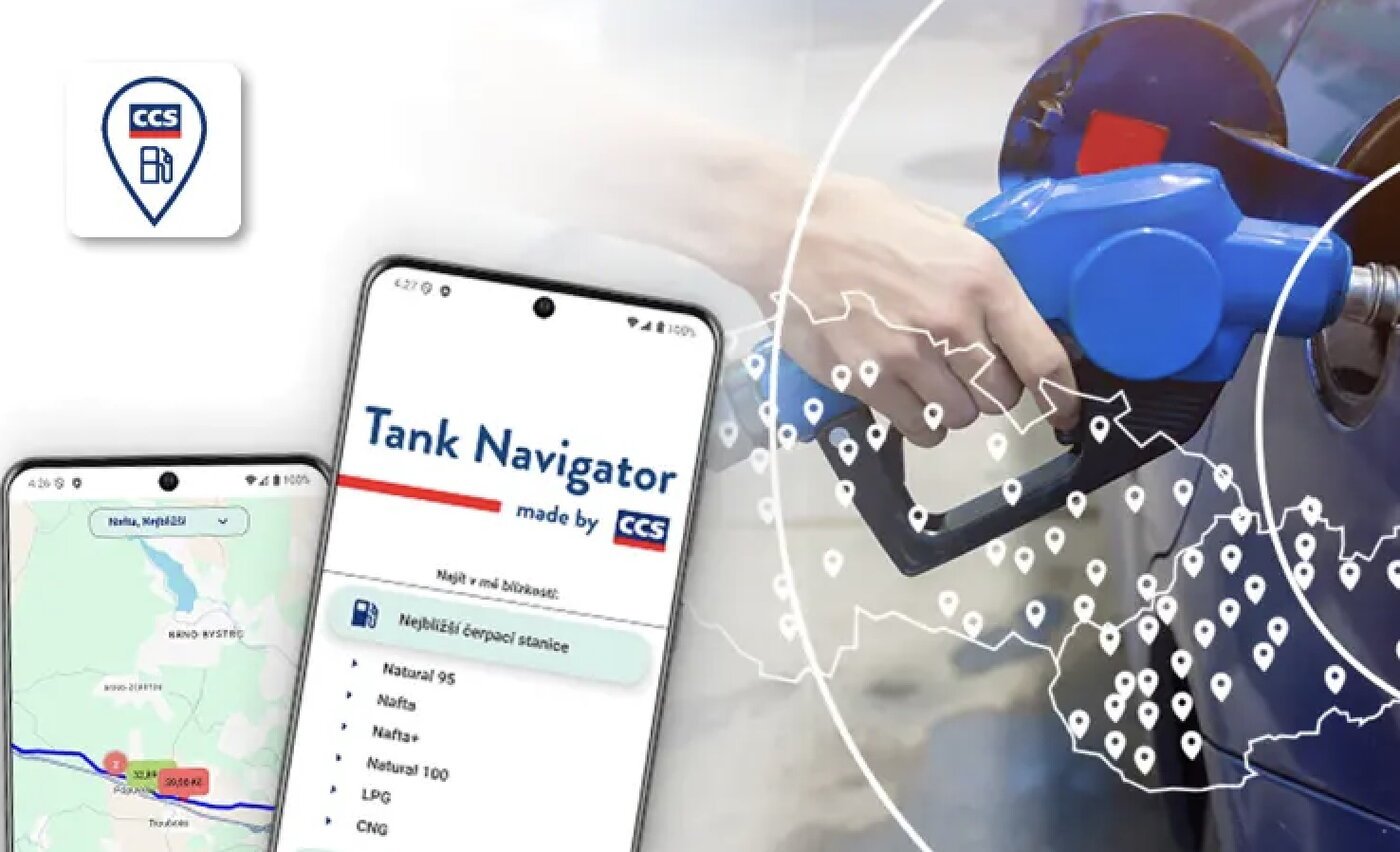 Mobilní aplikace Tank Navigator